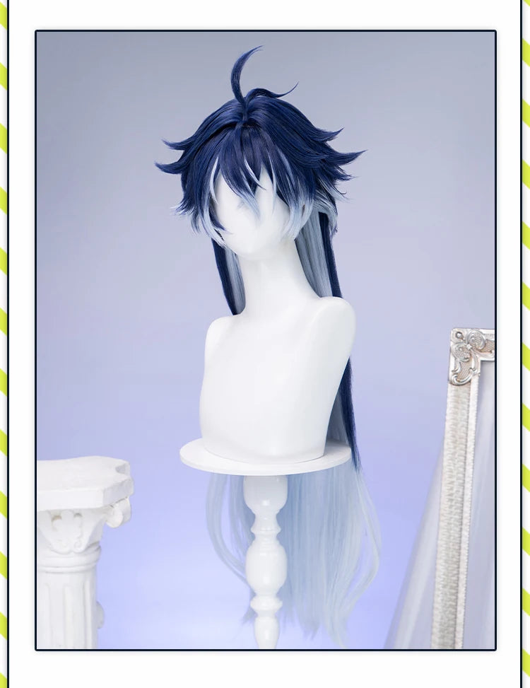 IN STOCK Ineffa Nefer Jahoda Flins Wig Game Genshin Impact DokiDoki Men Gradient Deying Hair Flins Cosplay Free Cap Halloween