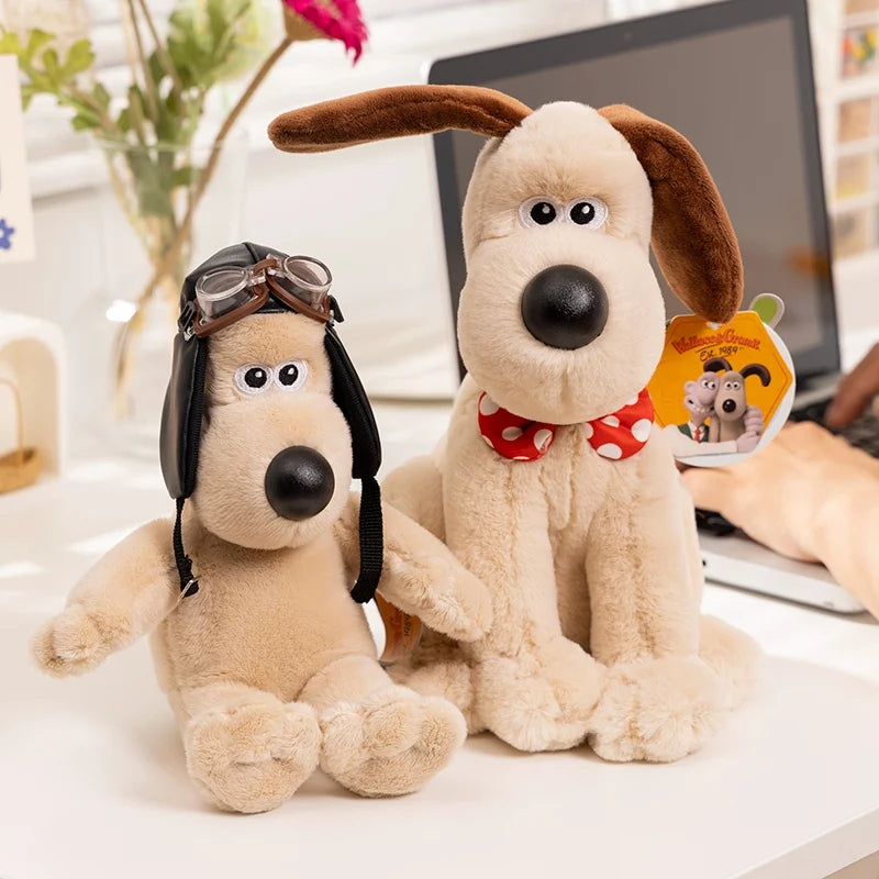 Cartoon Soft Wallace Gromit Plushies Black Penguin Stuffed Anime Cute Dog Stuffed Dolls Backpack Pendant Key Chain Cuddly Pillow