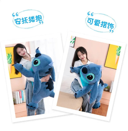 100cm Big Size Disney Stitch Cartoon Anime Plush Stuffed Doll Room Plushies Pillow Cute Ornaments Children's Holiday Gifts