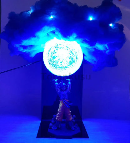 Dragon Ball Z Anime Figure Son GOKU Kaiouken Shenron Action Figurine Effection DIY LED Lamp Collection PVC Model Assembly Doll