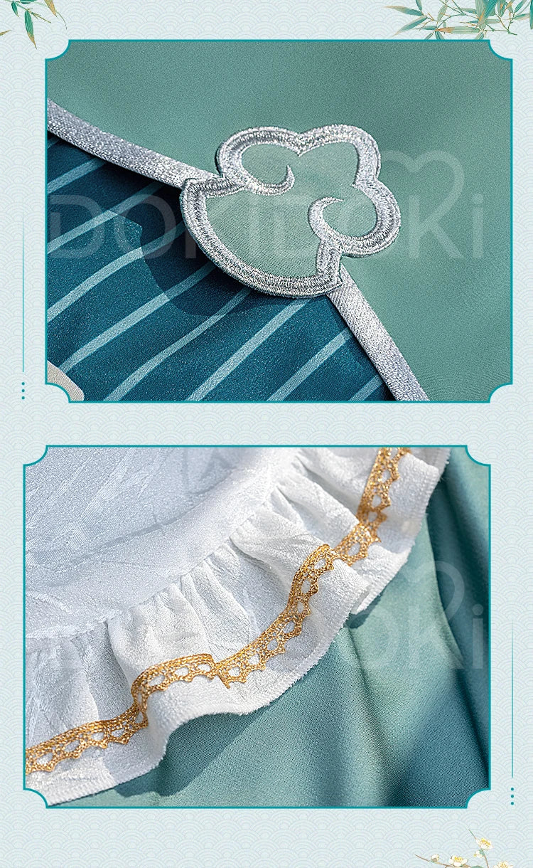 Huohuo Cosplay Costume Game Honkai: Star Rail DokiDoki-R Honkai Women Cute Maid Costume Huo Huo Cosplay Tail Christmas