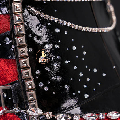 Love and Deepspace MC Cosplay Costume Midnight Waltz Red Dress Heroines New Skin Outfit Sylus Halloween Party for Women Girls