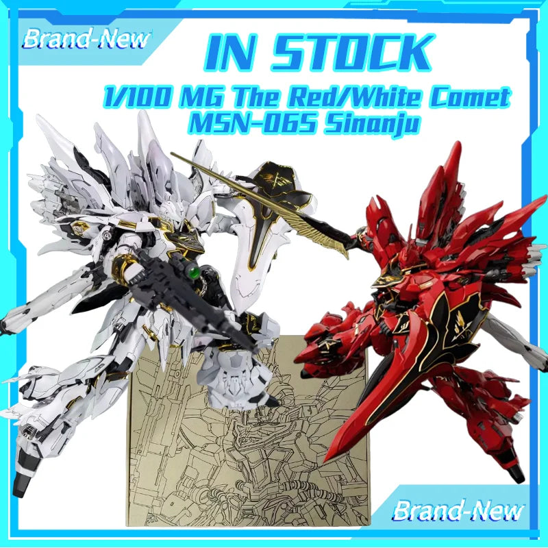 Comet Model 1/100 MG MSN-06S Sinanju Red/White GK Style Assembly Plastic Kit Action Figure Toy