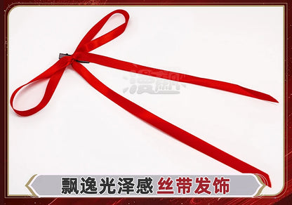 Wuthering Waves Chisa Cosplay Costume Wig Jacket Uniform Headwear Rings Sticker Halloween Party for Women Girls Carnival Props