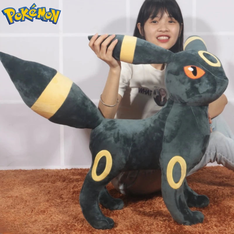 60CM Large Big Size Pokemon Cartoon Umbreon Plushies Kawaii Stuffed Animal Bolster Comfortable Soft Doll Children's Holiday Gift