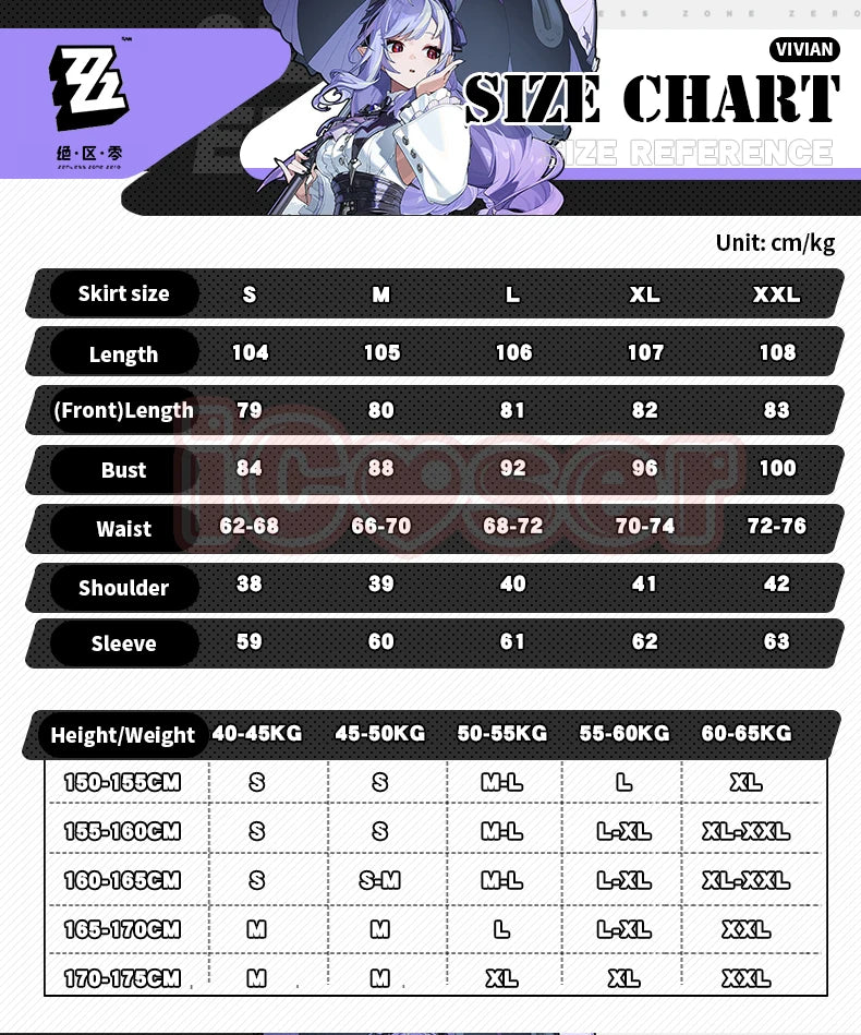 Zenless Zone Zero Vivian Cosplay Costume Wig Dress Uniform Headwear Mockingbird Carnival Halloween Party for Women Girls Props