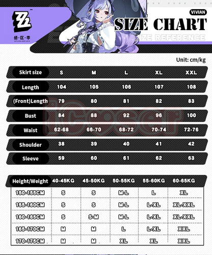 Zenless Zone Zero Vivian Cosplay Costume Wig Dress Uniform Headwear Mockingbird Carnival Halloween Party for Women Girls Props