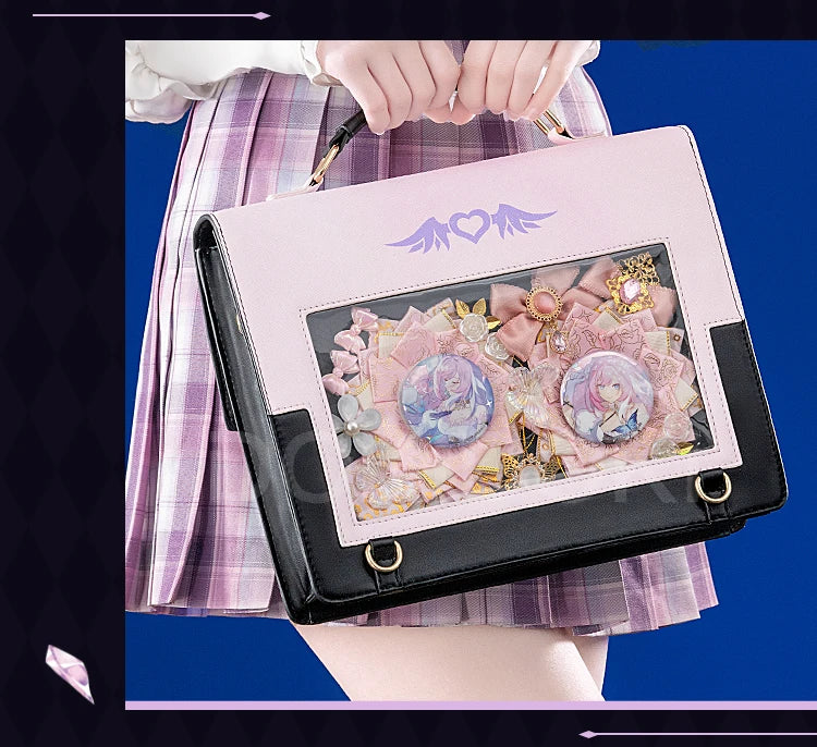 Sunday Elysia Doujin Bag Game Honkai Star Rail DokiDoki Sunday Cosplay Props School Bag HSR Itabag Halloween