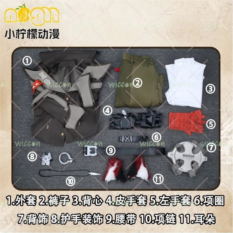 Zenless Zone Zero Komano Manato Cosplay Costume Set Polyester - suit / L