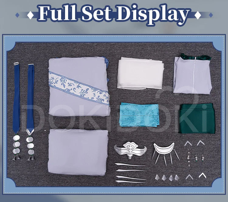 IN STOCK Jinshi Moon Fairy Cosplay Costume Anime The Apothecary Diaries【XS-4XL】DokiDoki-R Halloween Costume Jinshi Plus Size