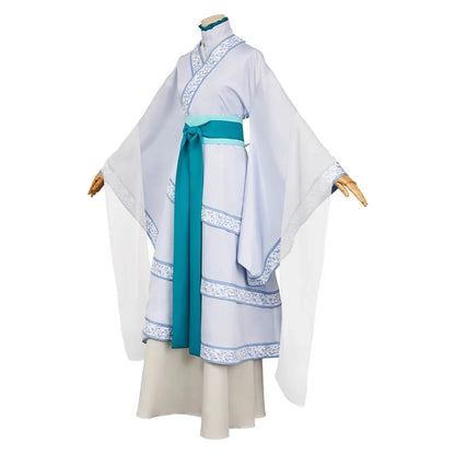 Anime The Apothecary Diaries Jinshi Cosplay Costume White Dress Headwear Earrings Kusuriya No Hitorigoto Maomao Halloween Women