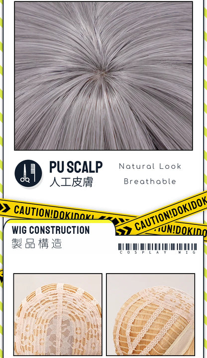 IN STOCK Judyy Hoppss Wig Movie DokiDoki Women Long 90cm Grey Twintails Hair Rabbit Judyy Hoppss Chirstmas Cosplay Free Cap Wig