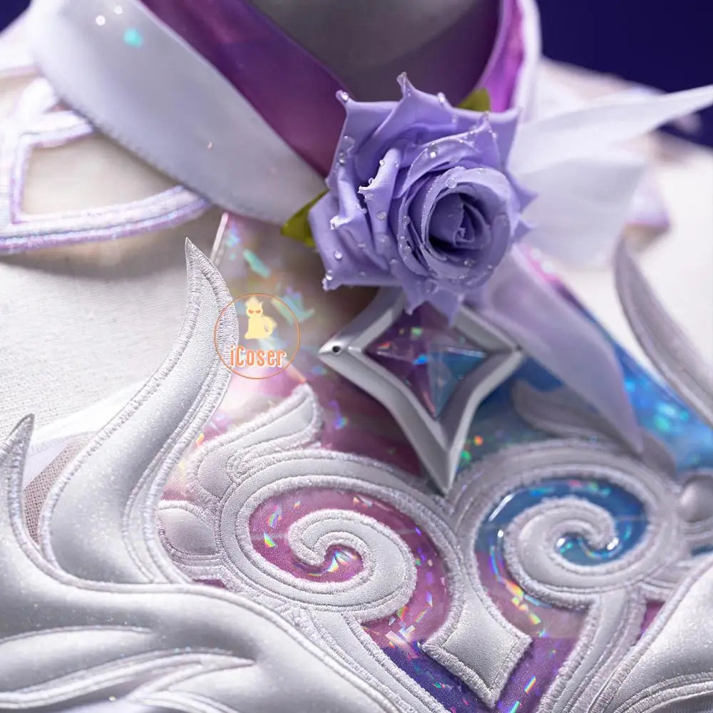 Honkai Star Rail Cyrene Cosplay Costume Wig Dress Headwear New Skin Uniform Elysia Amphoreus Halloween Party Women Girls Props