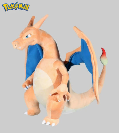 80CM Big Size Pokemon Charizard Plushies Cartoon Anime Peluche Kawaii Ornament Stuffed Comfortable Soft Doll Children Toy Gift