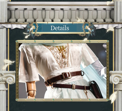 UWOWO Collab Series Game Identity V Seer Eli Clark Cosplay Costume White Suit Fancy Party Outfits