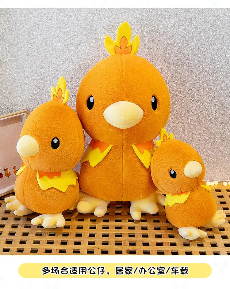 45/60/80CM Big Size Pokemon Torchic Plushies Cartoon Anime Plush Pillow Soft Doll Kawaii Stuffed Plushie Ornament Children Gift