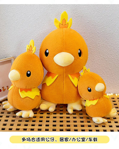 45/60/80CM Big Size Pokemon Torchic Plushies Cartoon Anime Plush Pillow Soft Doll Kawaii Stuffed Plushie Ornament Children Gift