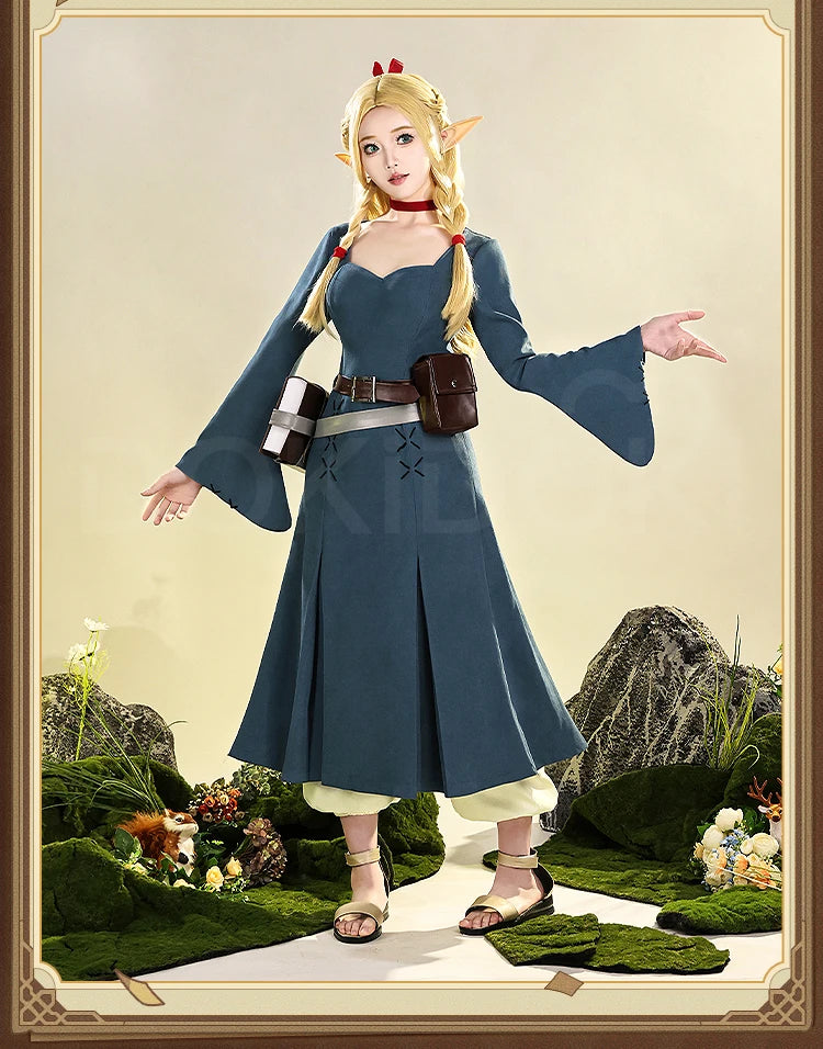 IN STOCK Marcille Donato Cosplay Costume Anime Delicious in Dungeon Cosplay DokiDoki-SR Women Uniform Dress Marcille Cosplay
