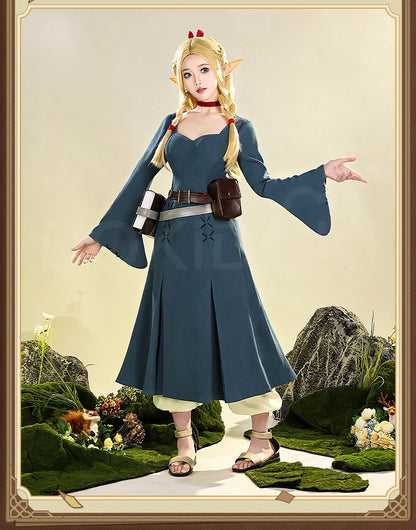 IN STOCK Marcille Donato Cosplay Costume Anime Delicious in Dungeon Cosplay DokiDoki-SR Women Uniform Dress Marcille Cosplay