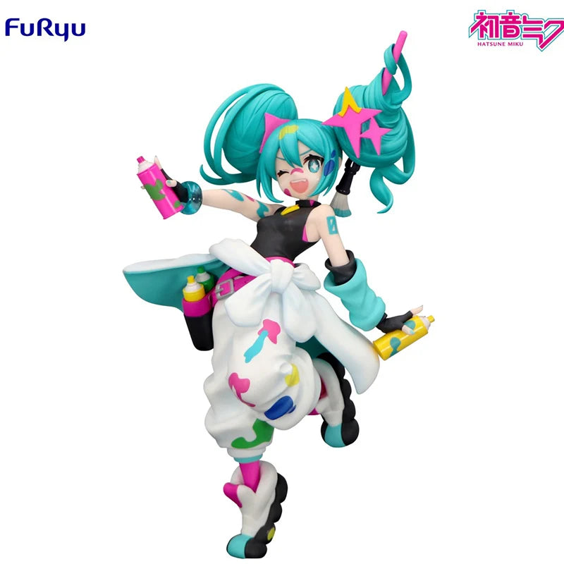 FuRyu Hatsune Miku Painting Girl Ver. 19CM PVC Model