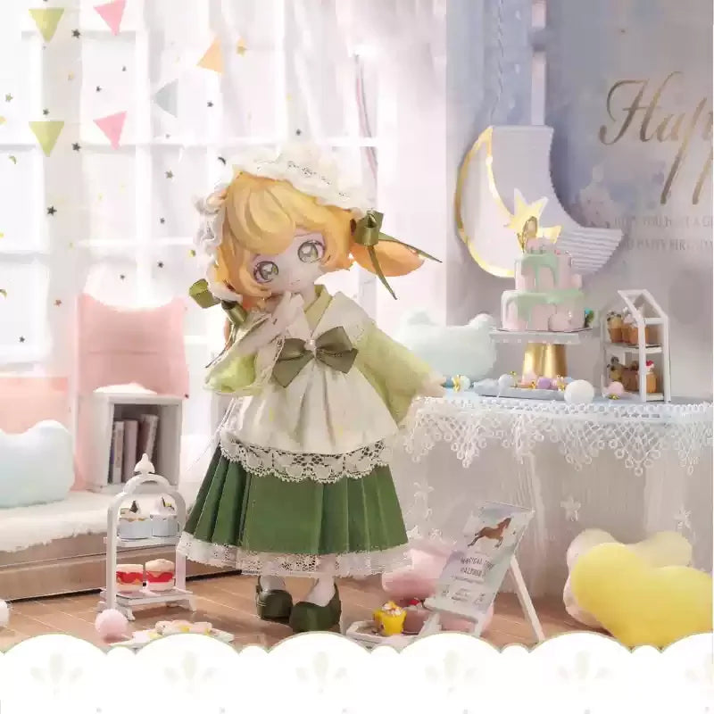 Non-edible Collectible Doll Moon Jumping Time Rabbit Treasure Series 12 Points BJD Blind Box Action Toy Figure Display Piece