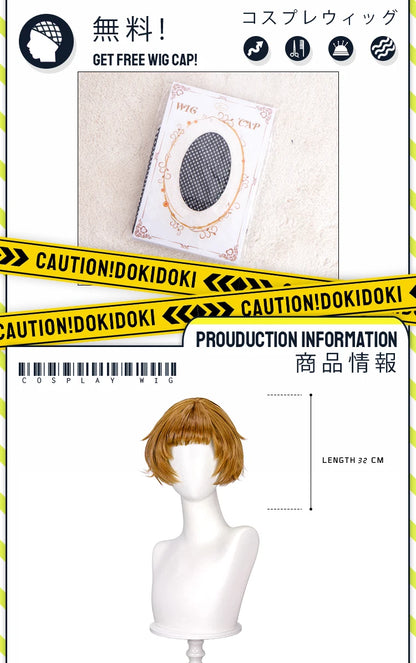 Ishaa Ekkoo Maddiee Aniviaa LeBlancc Cosplay Wig Game Anime DokiDoki Women Men Short Hair Ishaa Cosplay Free Wig Cap
