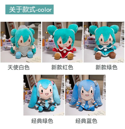 Lovely Hatsune Miku Fufu Plush Toys Preciality Classic Deep Sea Collection SEGA Hatsune Miku Stuffed Doll  Kids Xmas Gifts