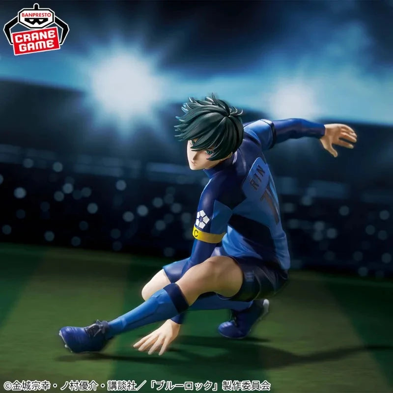 Original Bandai Anime Figure BLUE LOCK Rin Itoshi FIGURE(TBA) Action Figure Banpresto Toys 16cm Model Doll Collector