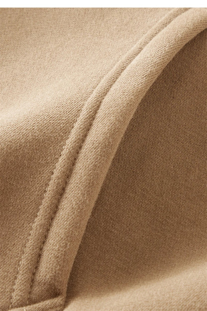 ZODF Basic Winter Men Fleece Zipper Hoodies Unisex Casual Loose 350gsm Warm Solid Hooded Sweatshirts Coats 18 Colors HY0726