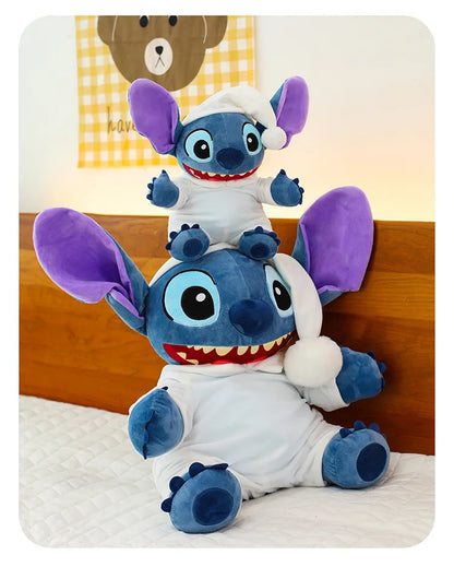 40/50/70cm Super Big Size Pajamas Stitch Disney Anime Plush Stuffed Doll Kawaii Room Decor Lilo & Stitch Plushies Holiday Gift
