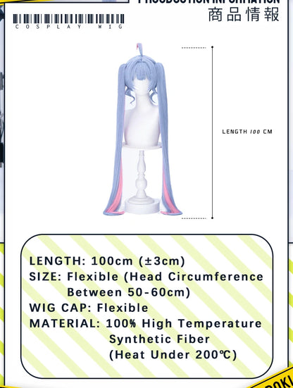 IN STOCK MIKUU Rabbit Hole Wig Cosplay DokiDoki Women Cute 100cm Hair Symphony 2025 Magical Miral Nightcord at 25 Free Wig Cap