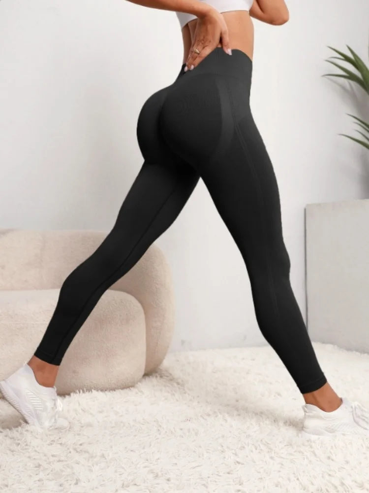 Women Seamless High Waist Gym Leggings Yoga Stretchy Fitness Sports Activewear Pants