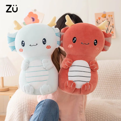 18-30cm Kawaii Stuffed Animal Axolotl Peluches Super Soft Cute Baby Newt Lovely Hug Pillow For Kids Girl