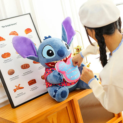 30/70CM Cartoon Lilo and Stitch Disney Plush Toys Anime Stuffed Xmas Biscuit Classic Stich Doll Plushie Kids Birthday Gifts