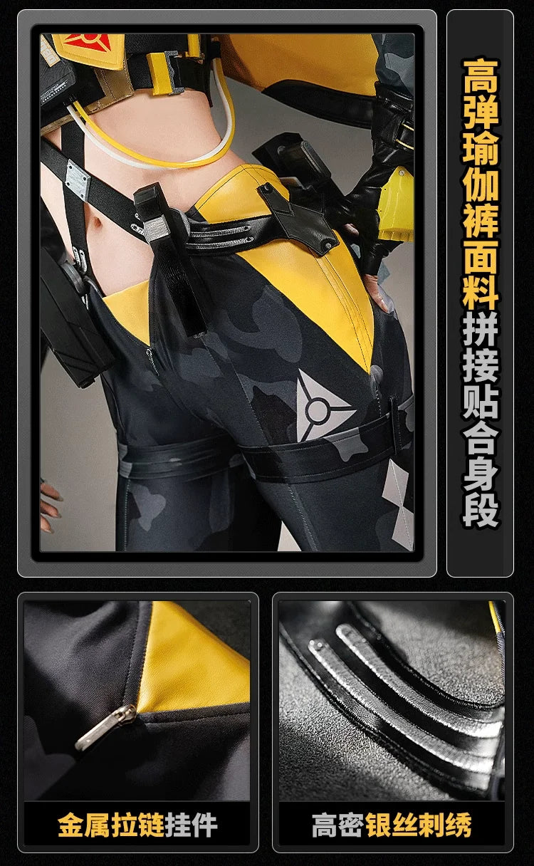 Zenless Zone Zero Trigger Cosplay Costume Wig Uniform Hairpin Obol Squad Halloween Party for Women Girls Carnival Props iCoser