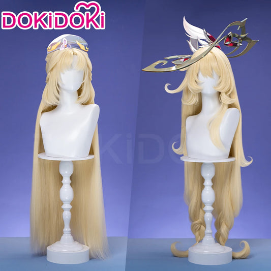 IN STOCK Alice Nicole Reeyn Wig Genshin Impact DokiDoki The Hexenzirkel N Nicole Reeyn A Alice Cosplay Free Cap