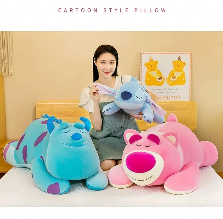 45-100CM Disney Lilo & Stitch Plush Toy Cute Monster Sullivan Stuffed Doll Anime Lotso Pillow Collection Souvenir Birthday Gift