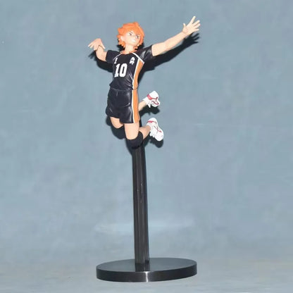 Anime Haikyuu Tobio Kageyama Shoyo Hinata Figure National Competition Net Jumping Pose 1/8 Model Toy Gift Aciton Figure 26cm