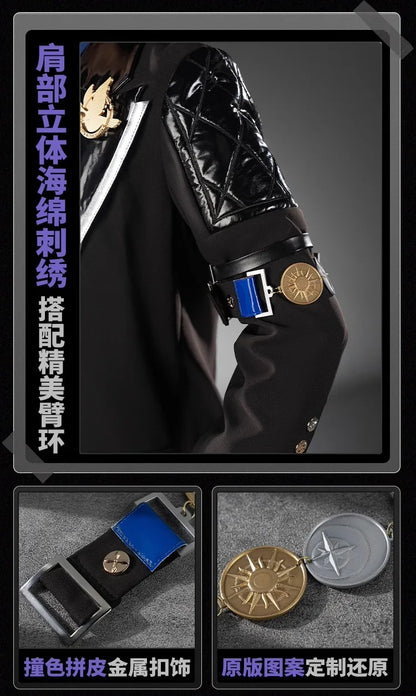 Zenless Zone Zero Hugo Cosplay Costume Wig Hat Mask Earrings Mockingbird New Eridu Hugo Vlad Ravenlock Halloween for Women Girls