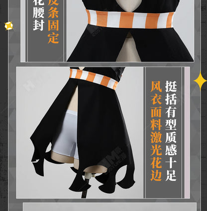 Anime Gachiakuta Amo Empool Cosplay Costume Wig Dress Uniform Tattoo Stickers Cleaners Halloween Party for Women Girls Role Play