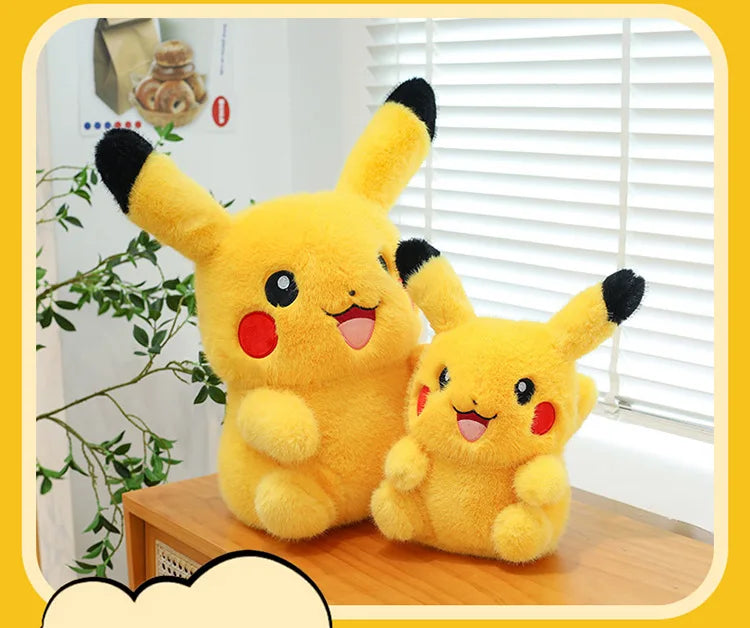 35/50/60/80CM Pokémon Pikachu Plushies Cartoon Anime Stuffed Kawaii Big Size Ornament Comfortable Soft Doll Children's Toys Gift