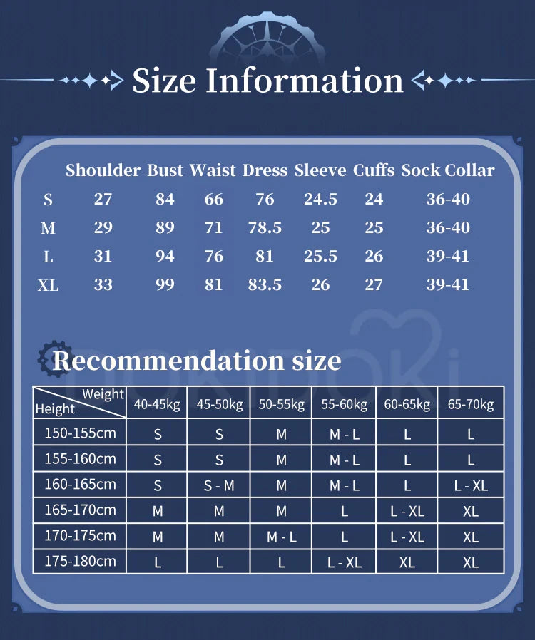 Furina Focalors Doujin Cosplay Costume Game Genshin Impact DokiDoki-SR Fontaine Furina Alice Women Cute Doujin Dress