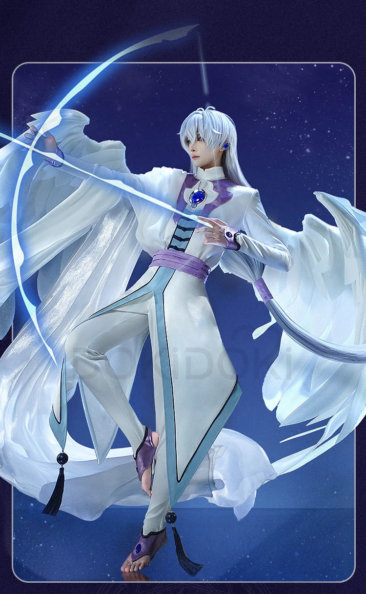 IN STOCK Yue Cosplay Costume Anime Card Captor Sakura DokiDoki-SR Tsukishiro Yukito Men Cosplay Costume Halloween