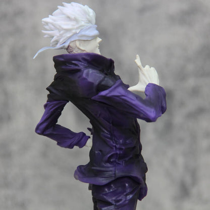 25CM Anime Jujutsu Kaisen Satoru Gojo Figure UNO Unlimited Space Fighting Posture Model Toy Gift Collection Action Figure PVC