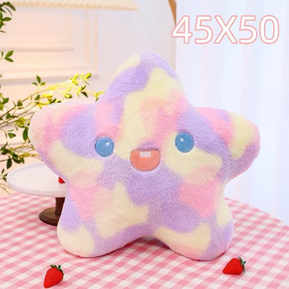 Soft Rainbow Star Plush Sun Cloud Plush Pillow Smile Face Soft Tulip Flower Cushion Girl Room Sofa Home Decor Christmas