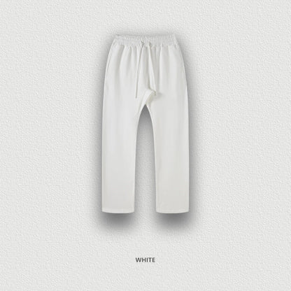 ZODF New 2025 Autumn Men's 445GSM Sweatpants Unisex High Street Soft Knitted Straight Pants Brand Streetwears Tracksuits HY0382