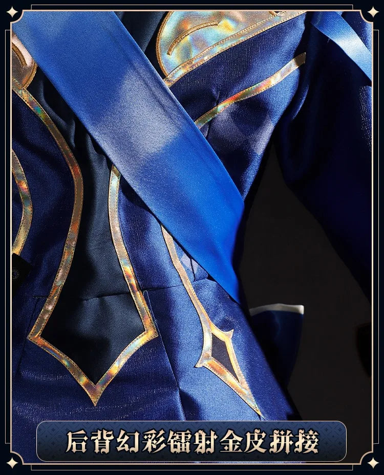 iCoser Focalors Furina Cosplay Costume Wig Dress Genshin Impact Fontaine Uniform Hat Pneuma Ousia God of Justice for Women Props