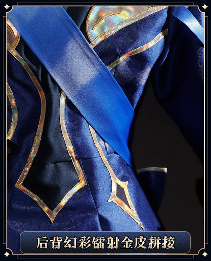 iCoser Focalors Furina Cosplay Costume Wig Dress Genshin Impact Fontaine Uniform Hat Pneuma Ousia God of Justice for Women Props