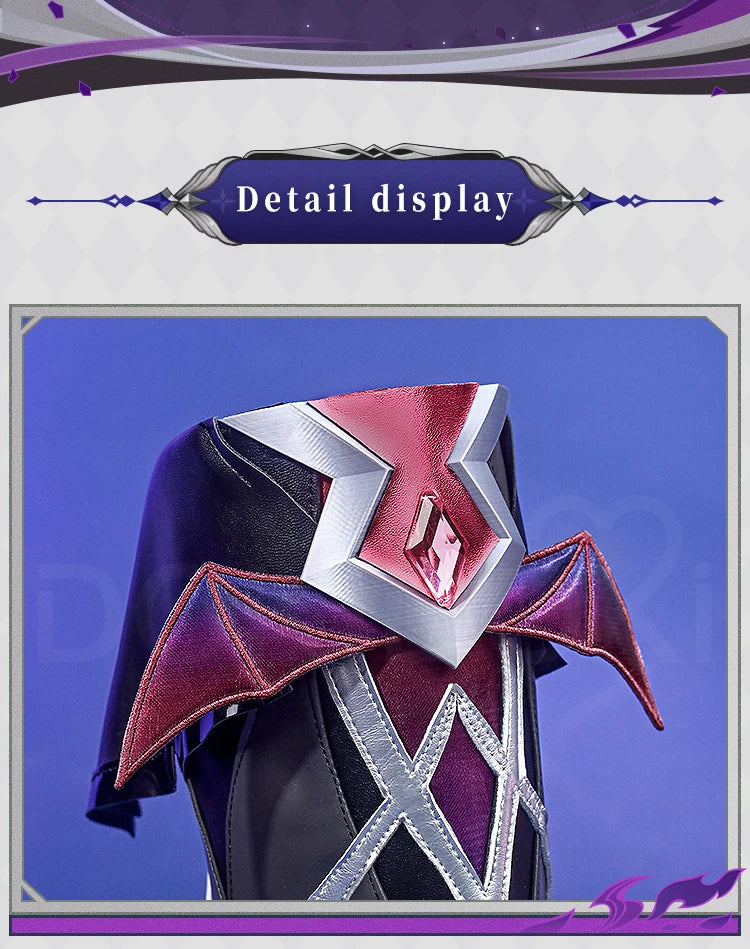 Flins Durin Cosplay Shoes Game Genshin Impact DokiDoki-SR Men Short Long Black Boots Kyryll Chudomirovich Halloween Cosplay