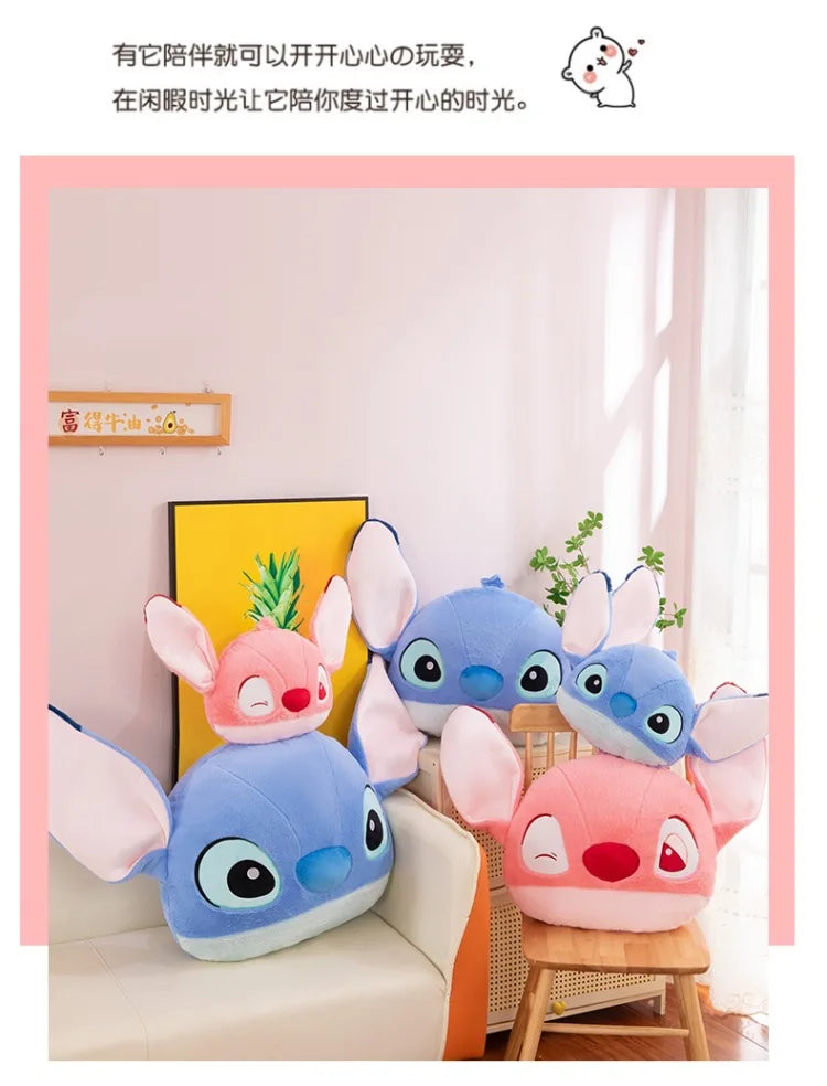 35/50/65cm Big Size Lilo & Stitch Anime Plush Stuffed Doll Kawaii Room Decoration Plushies Pillow Ornament Children Holiday Gift